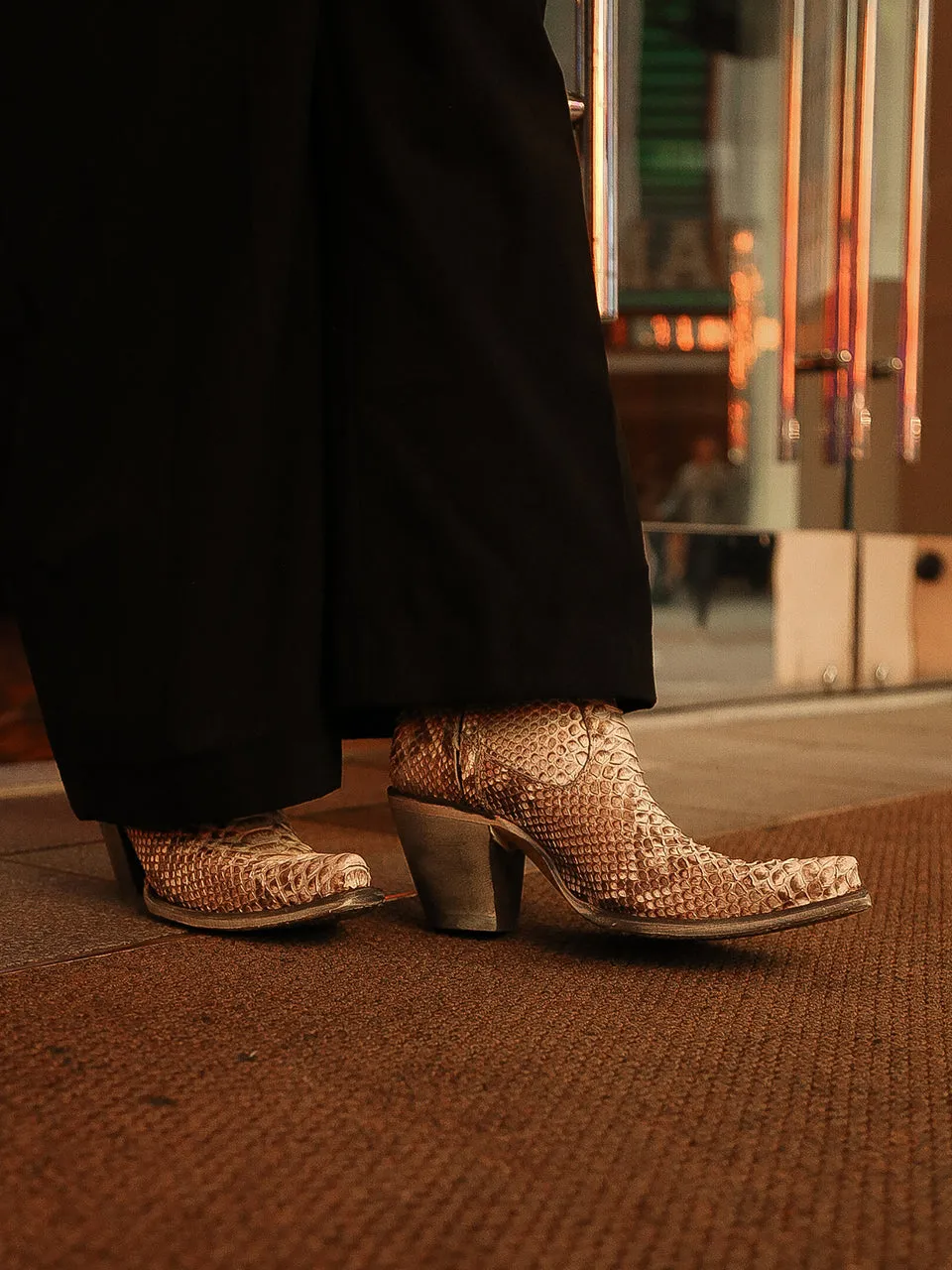 A3791 - GENUINE PYTHON BOOTIE