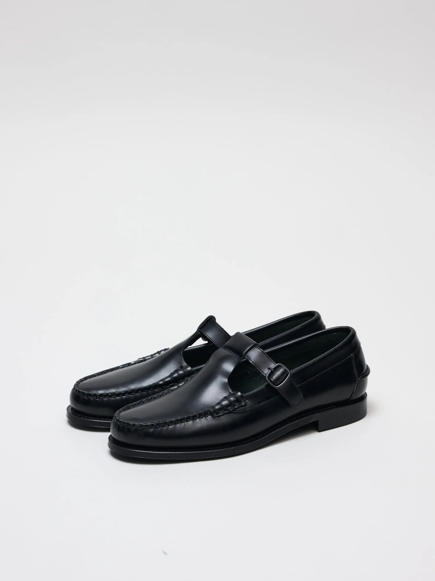 Alber T-Bar Loafer, Black