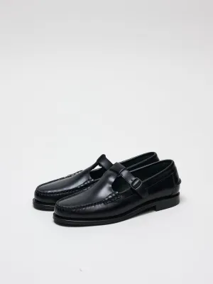 Alber T-Bar Loafer, Black