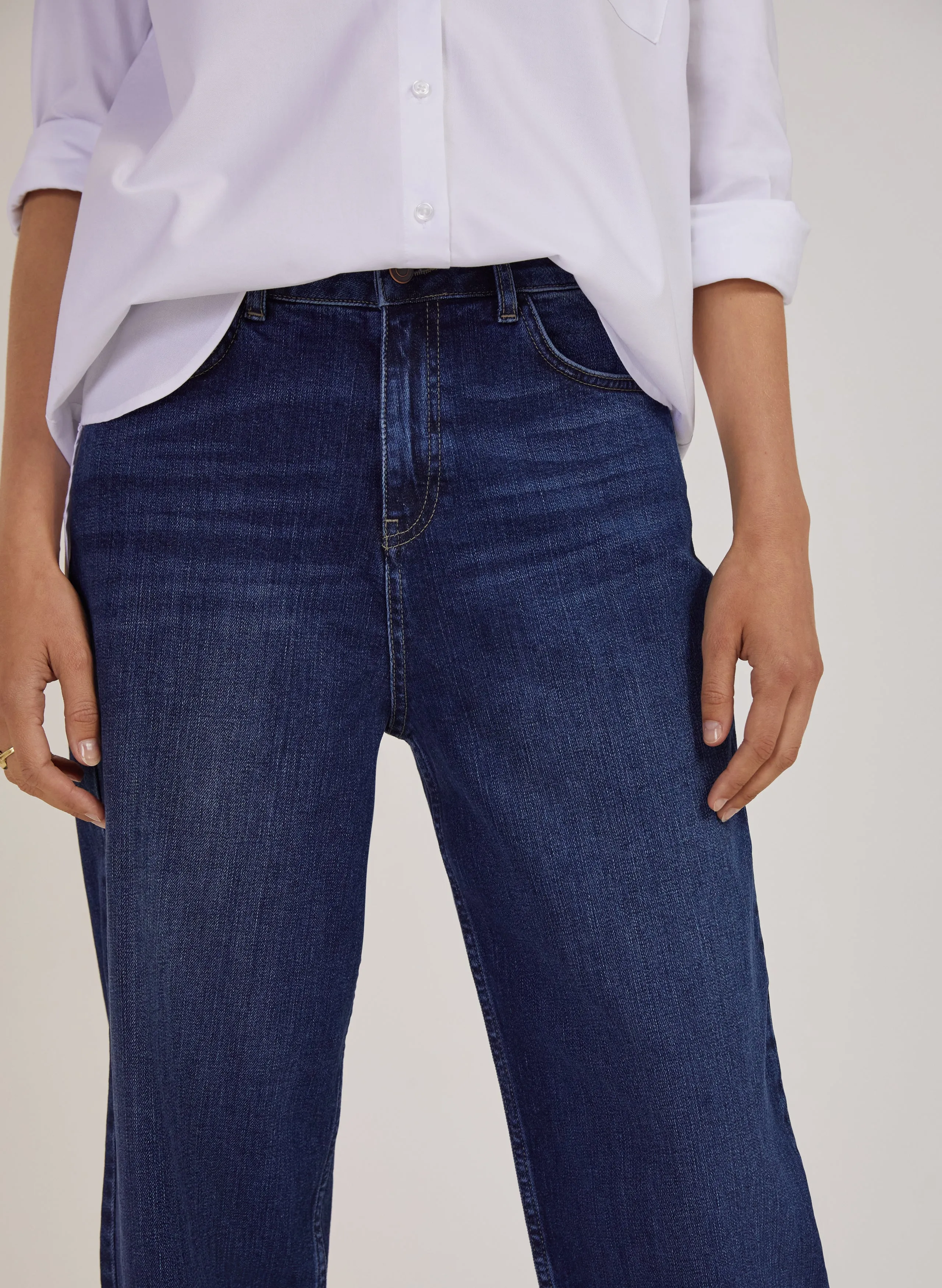 Baukjen Organic Barrel Leg Jeans