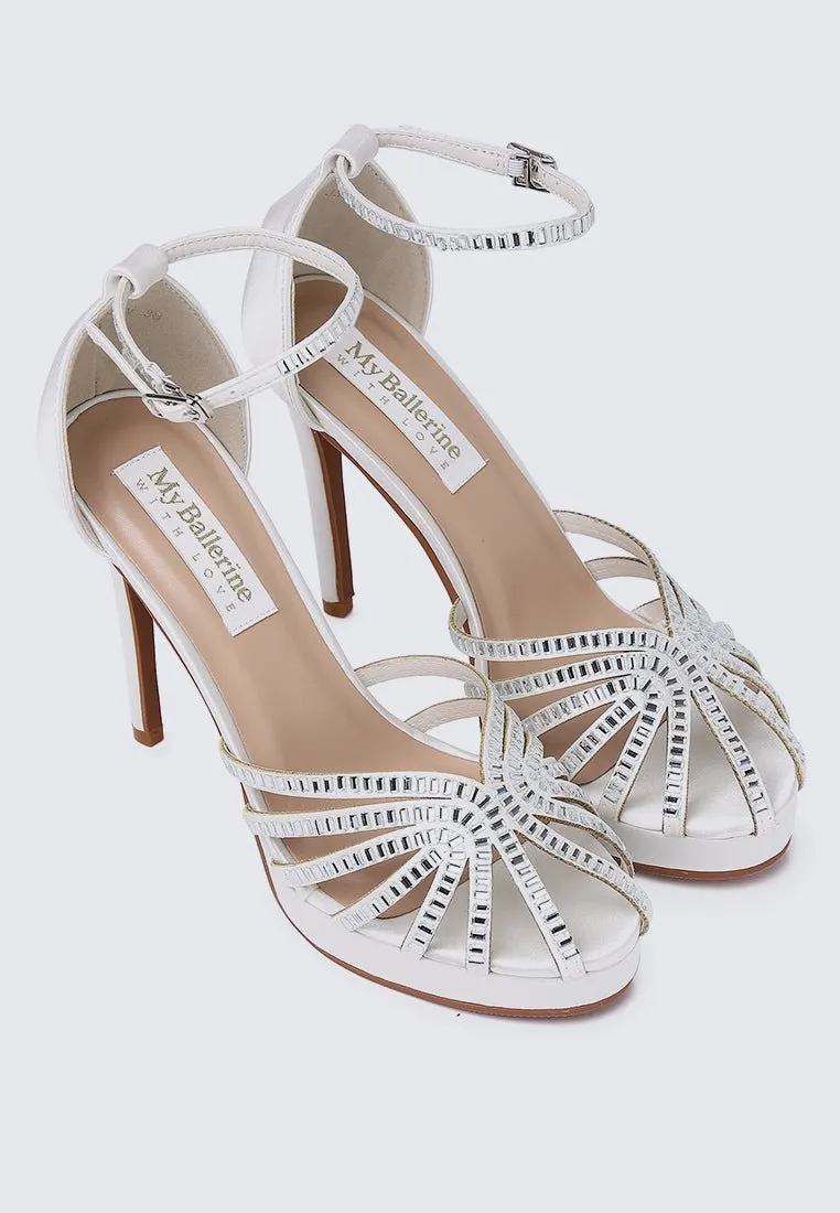 Dulce Comfy Heels In Ivory