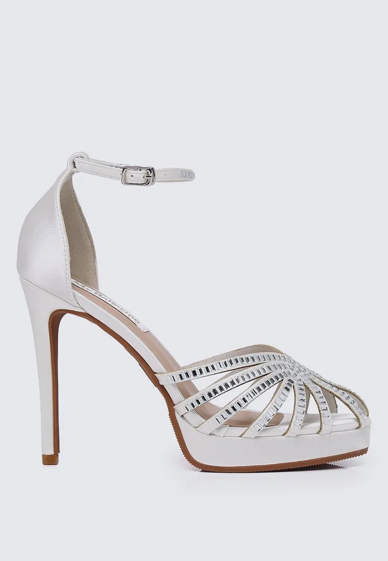 Dulce Comfy Heels In Ivory