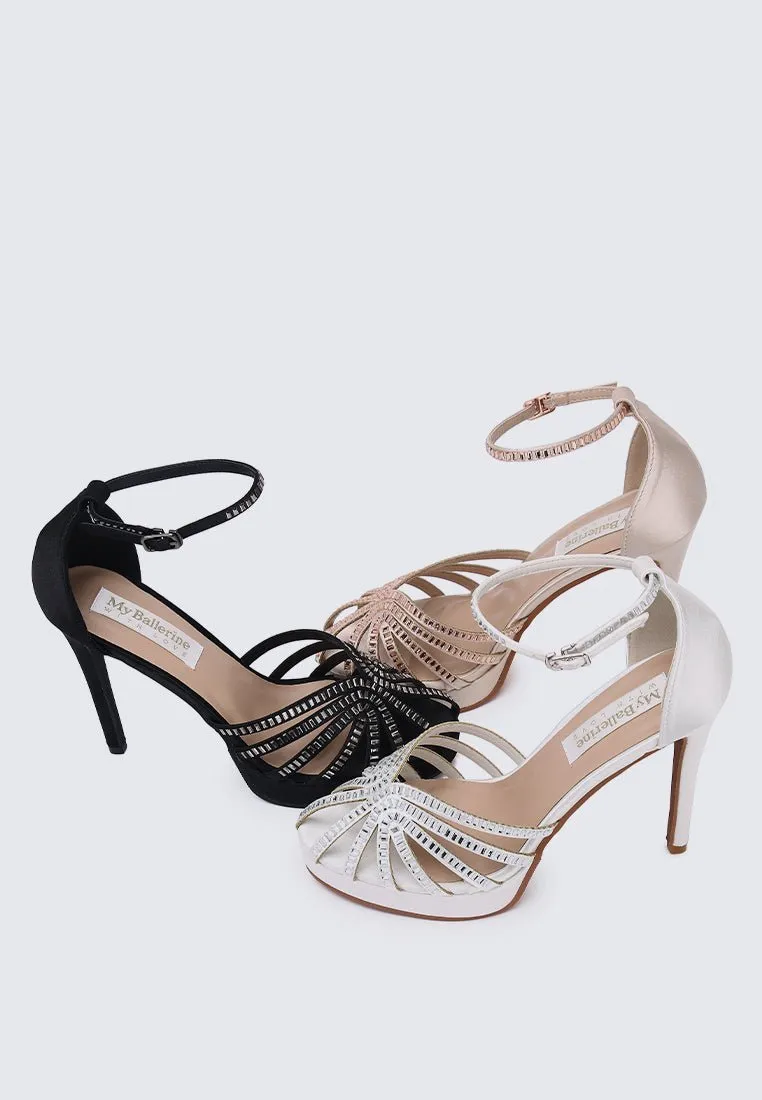 Dulce Comfy Heels In Ivory