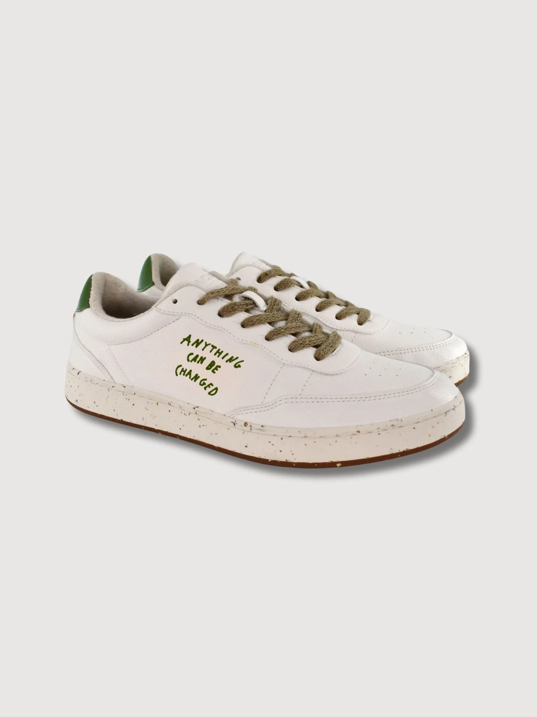 Evergreen Sneakers Man White/ Green Cactus  | ACBC