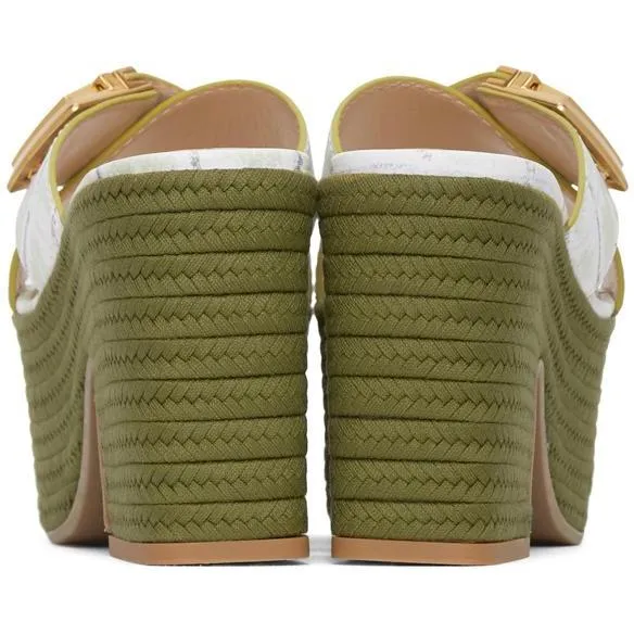 Jacquemus Green 'Les Sandales Tatanes' Sandals