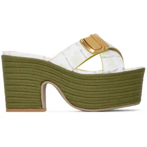 Jacquemus Green 'Les Sandales Tatanes' Sandals