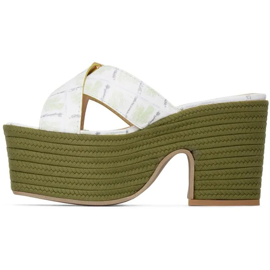 Jacquemus Green 'Les Sandales Tatanes' Sandals
