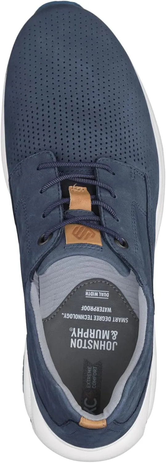Johnston & Murphy TR3-Luxe Perfed Plain Toe Shoes for Men  Waterproof Sneakers, Mens Casual Dress Shoes for Work
