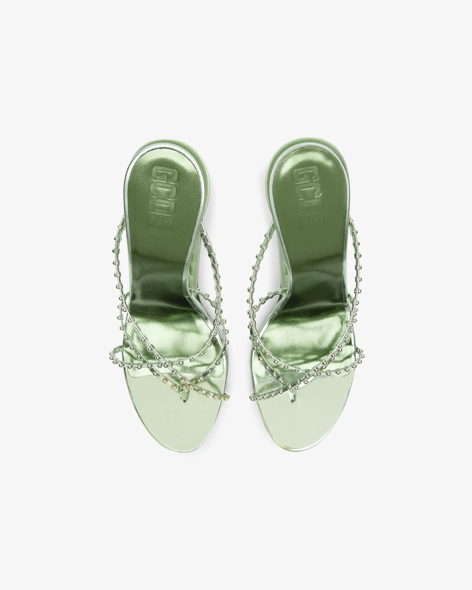 Morso Mirror Studded Thong Sandals