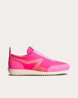 Retro Runner Recycled Materials Neon Pink Low Top Sneakers