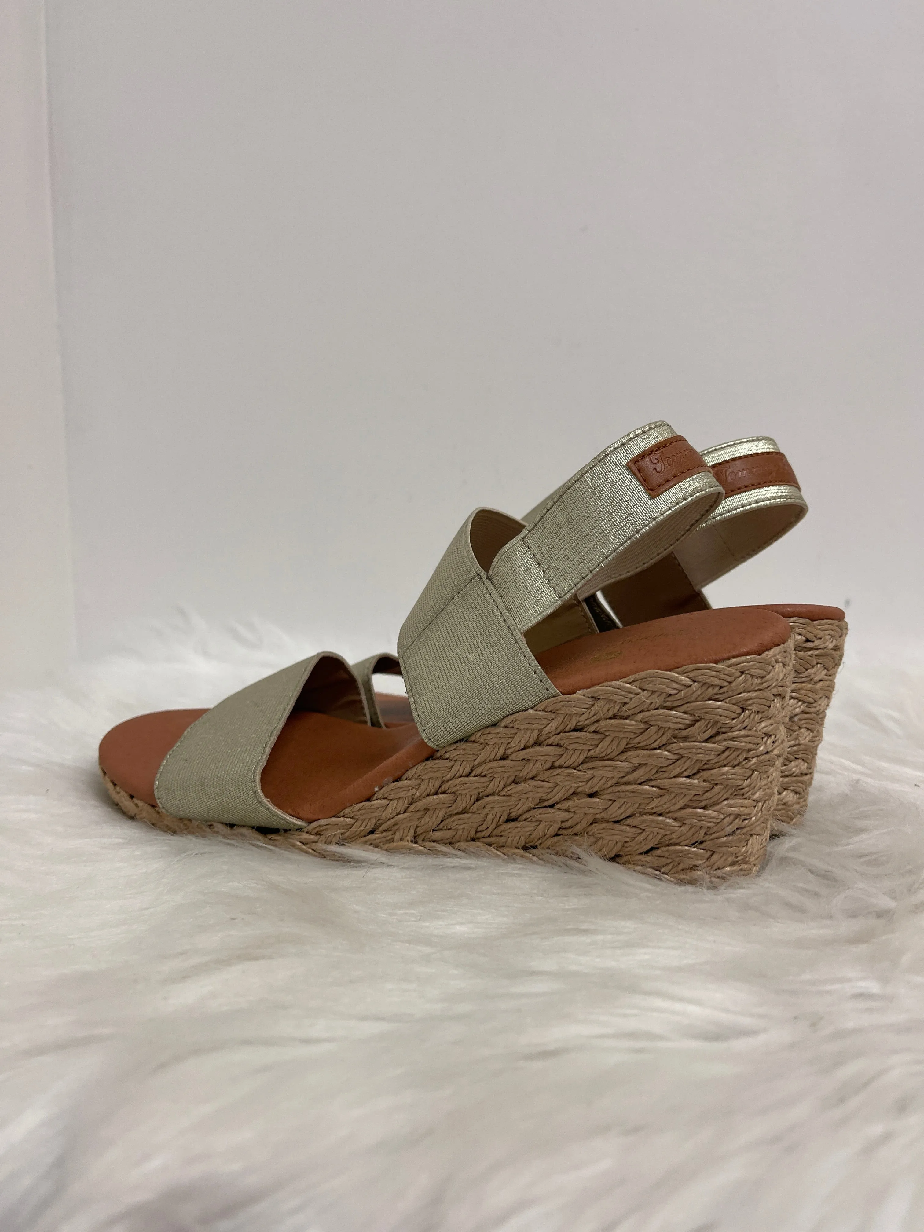 Sandals Heels Platform By Tommy Bahama In Green, Size: 7.5
