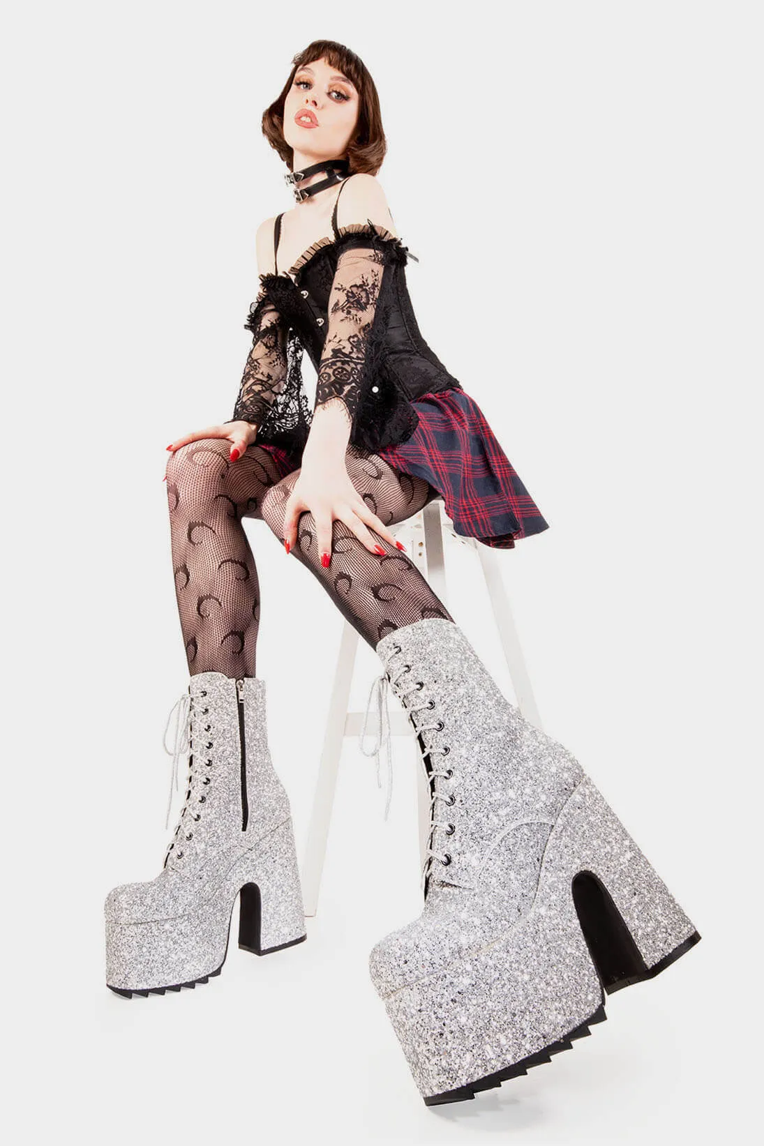 Spotlight Chunky Platform Ankle Boots