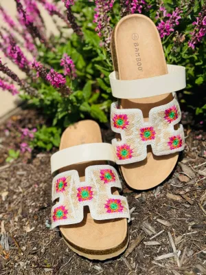 The Datum Floral Sandal
