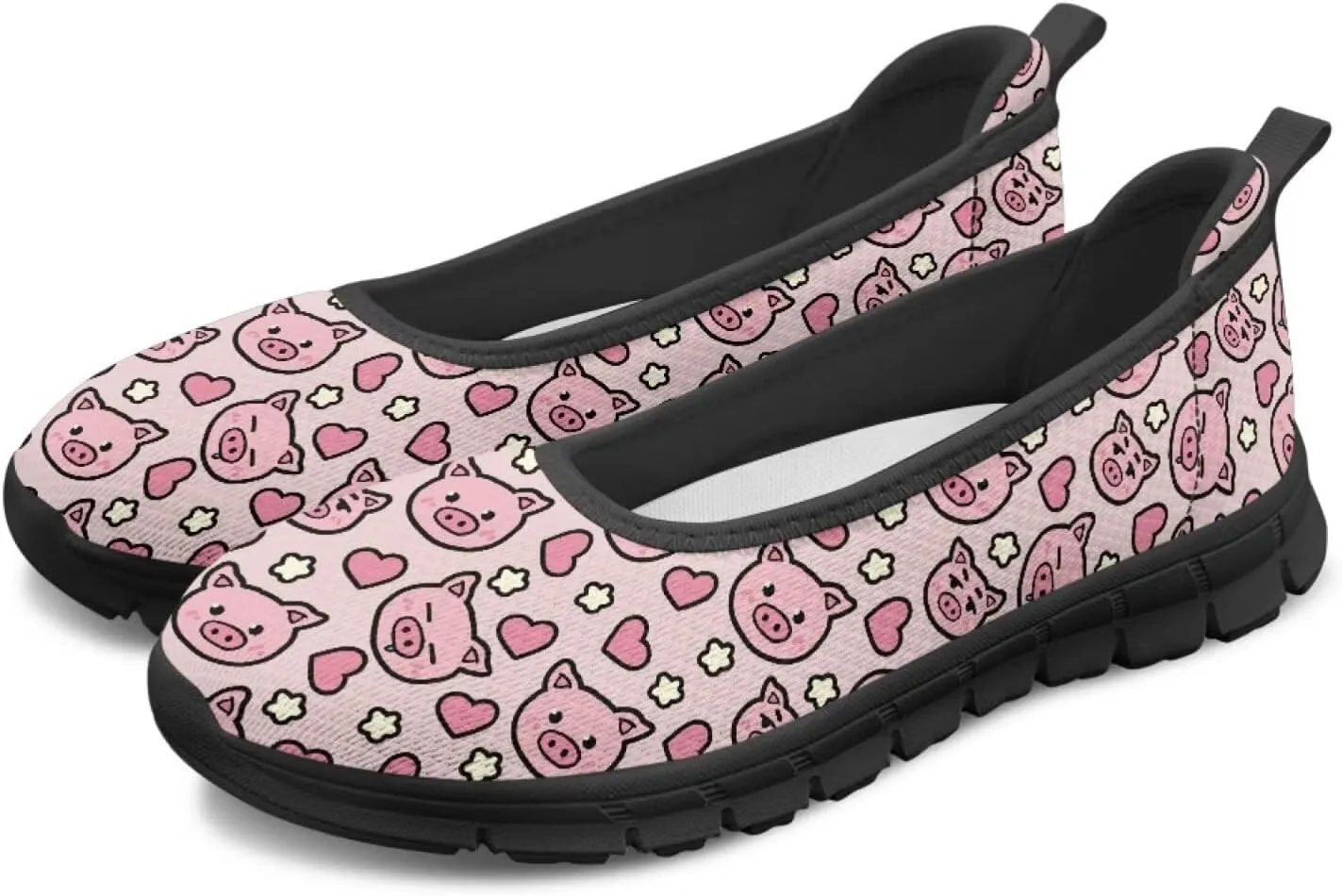 UNICEU Casual Slip On Shoes for Women Breathable Mesh Non-Slip Flats Lightweight Fashion Low Top Loafers for Walking