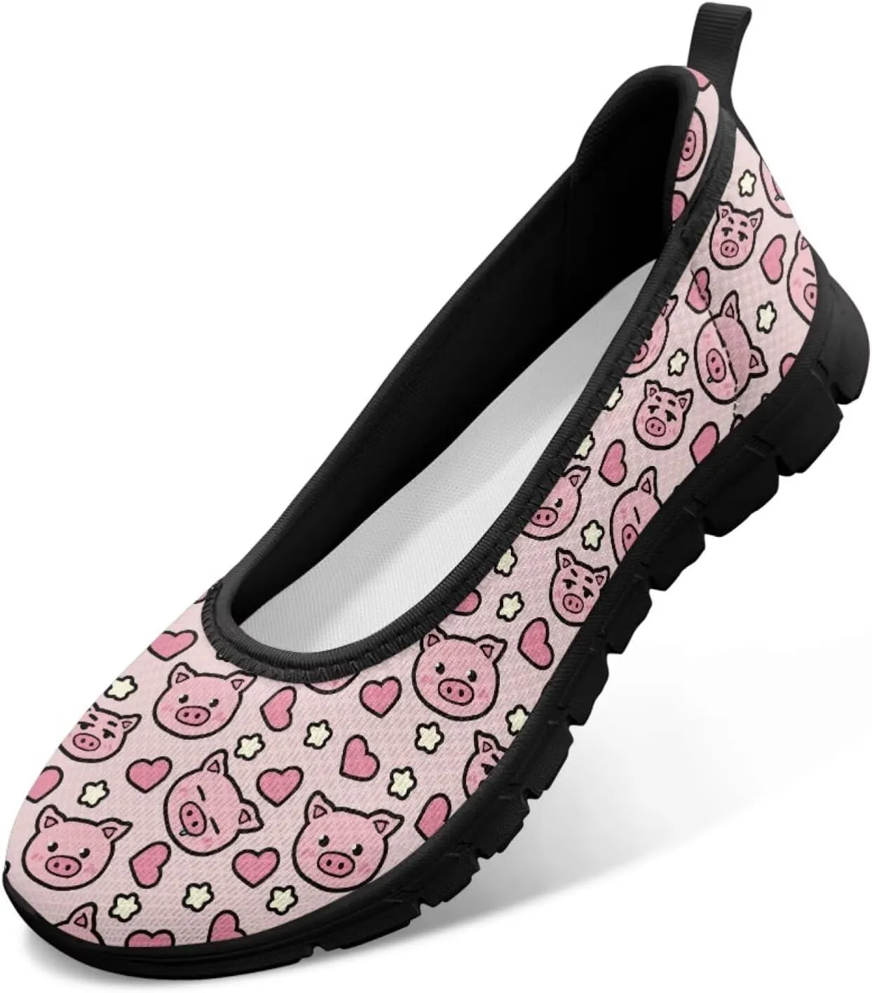 UNICEU Casual Slip On Shoes for Women Breathable Mesh Non-Slip Flats Lightweight Fashion Low Top Loafers for Walking