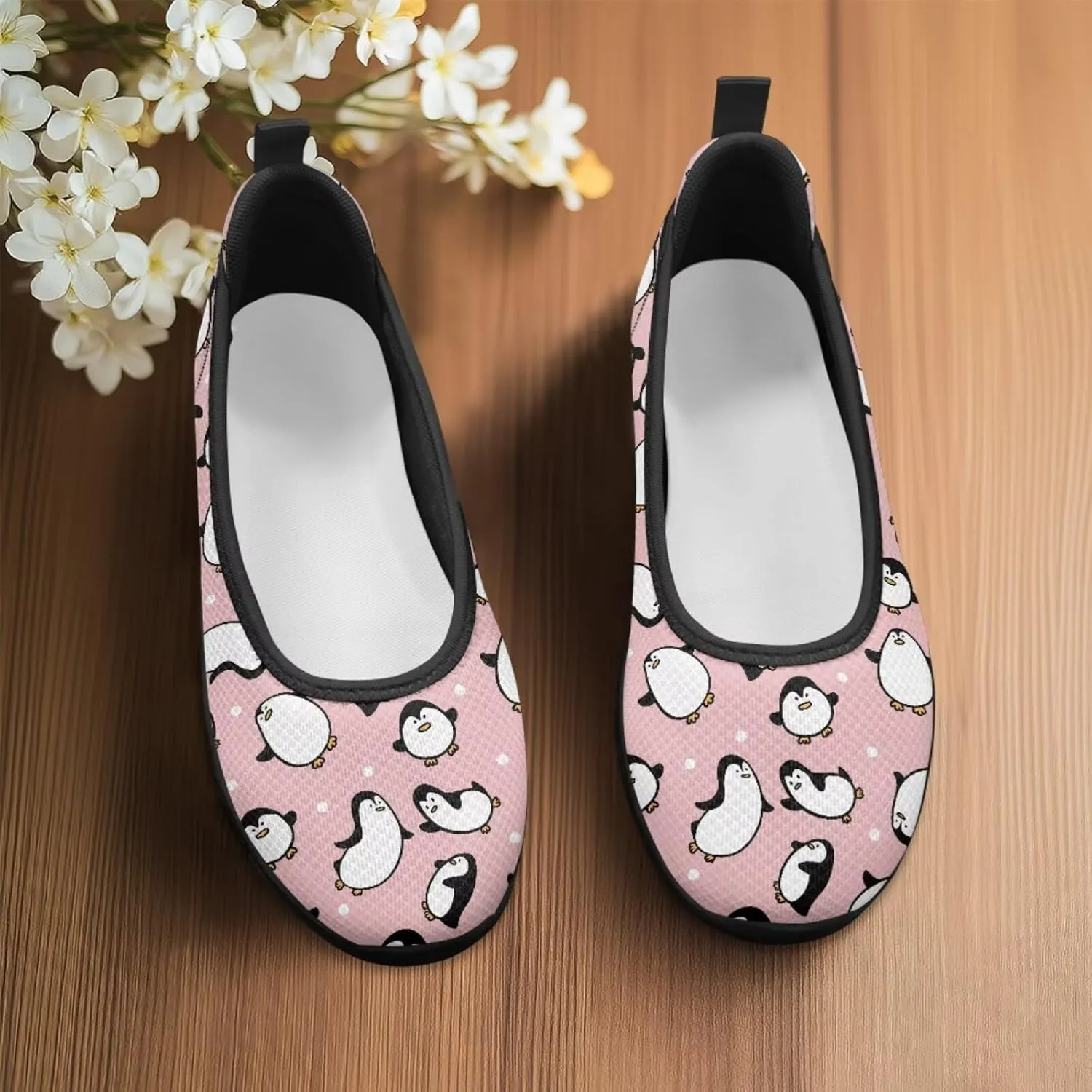 UNICEU Casual Slip On Shoes for Women Breathable Mesh Non-Slip Flats Lightweight Fashion Low Top Loafers for Walking