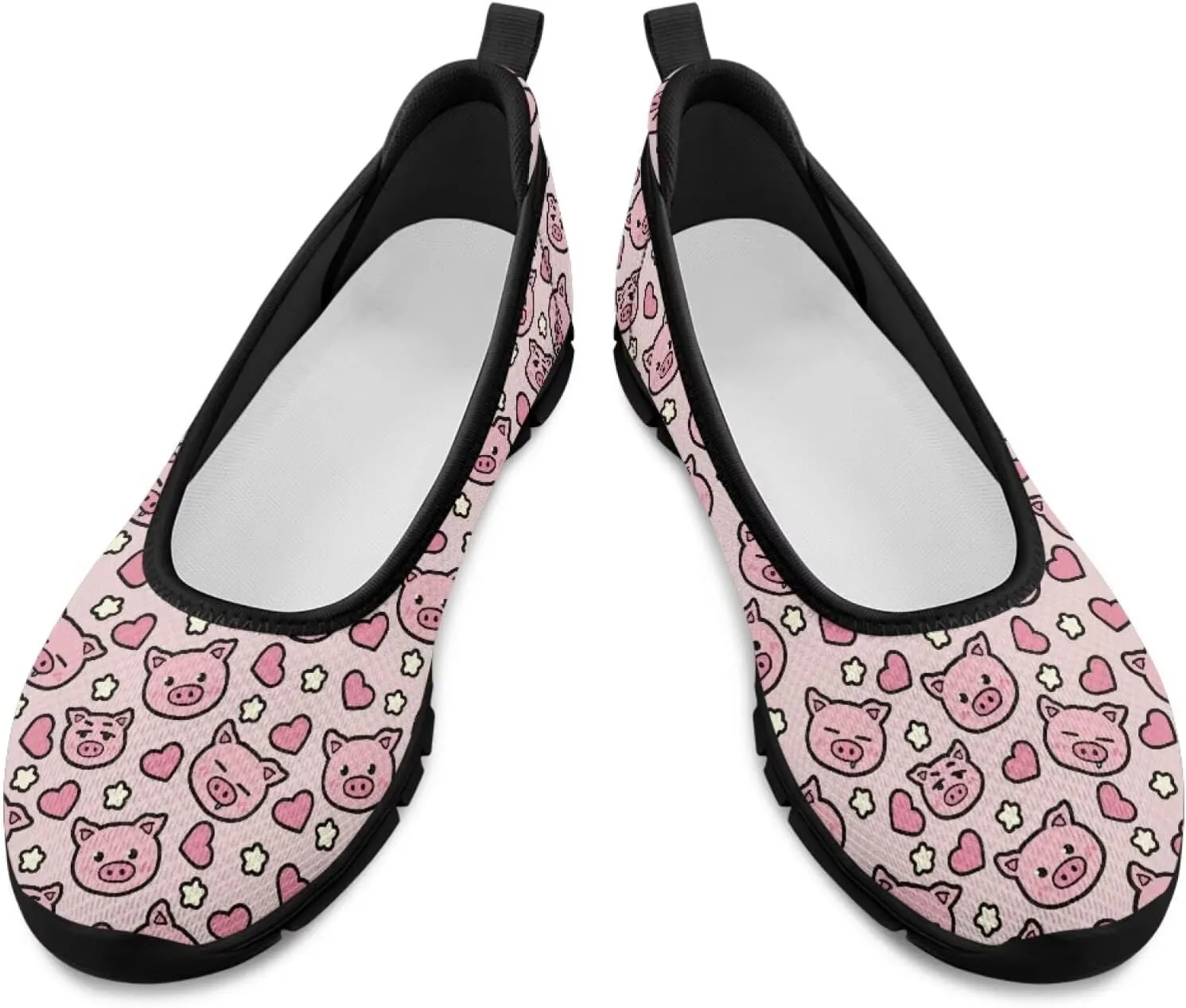 UNICEU Casual Slip On Shoes for Women Breathable Mesh Non-Slip Flats Lightweight Fashion Low Top Loafers for Walking
