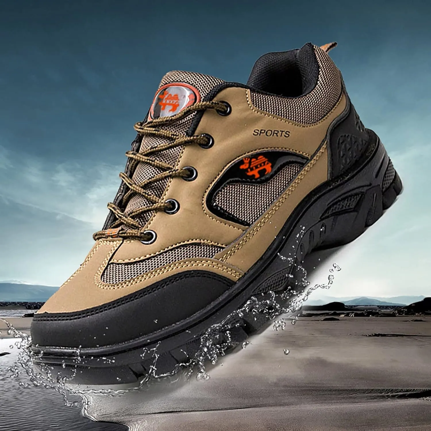 Walking Shoes for Men Fashion Casual Shoes Loafers Breathable Hiking Shoes Mens Shoes Leather