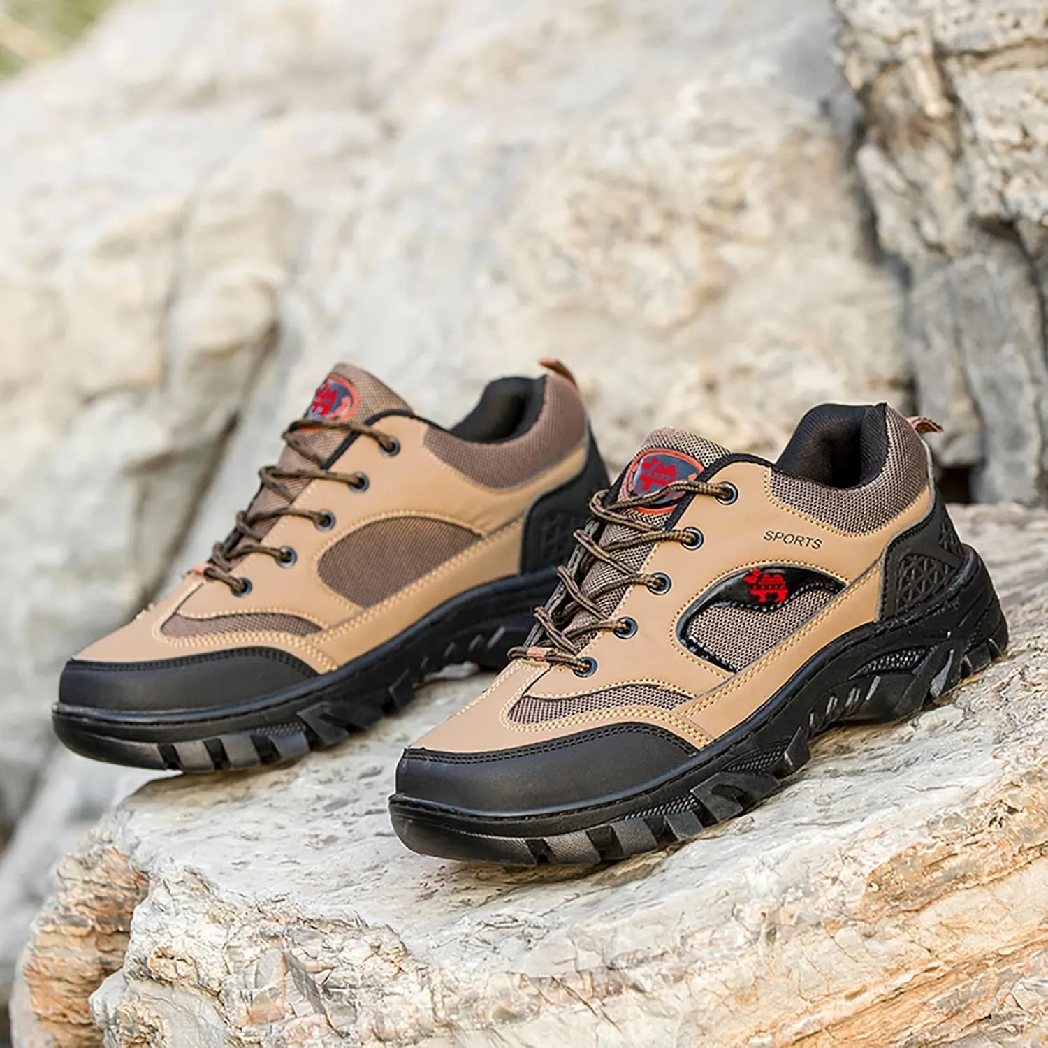 Walking Shoes for Men Fashion Casual Shoes Loafers Breathable Hiking Shoes Mens Shoes Leather