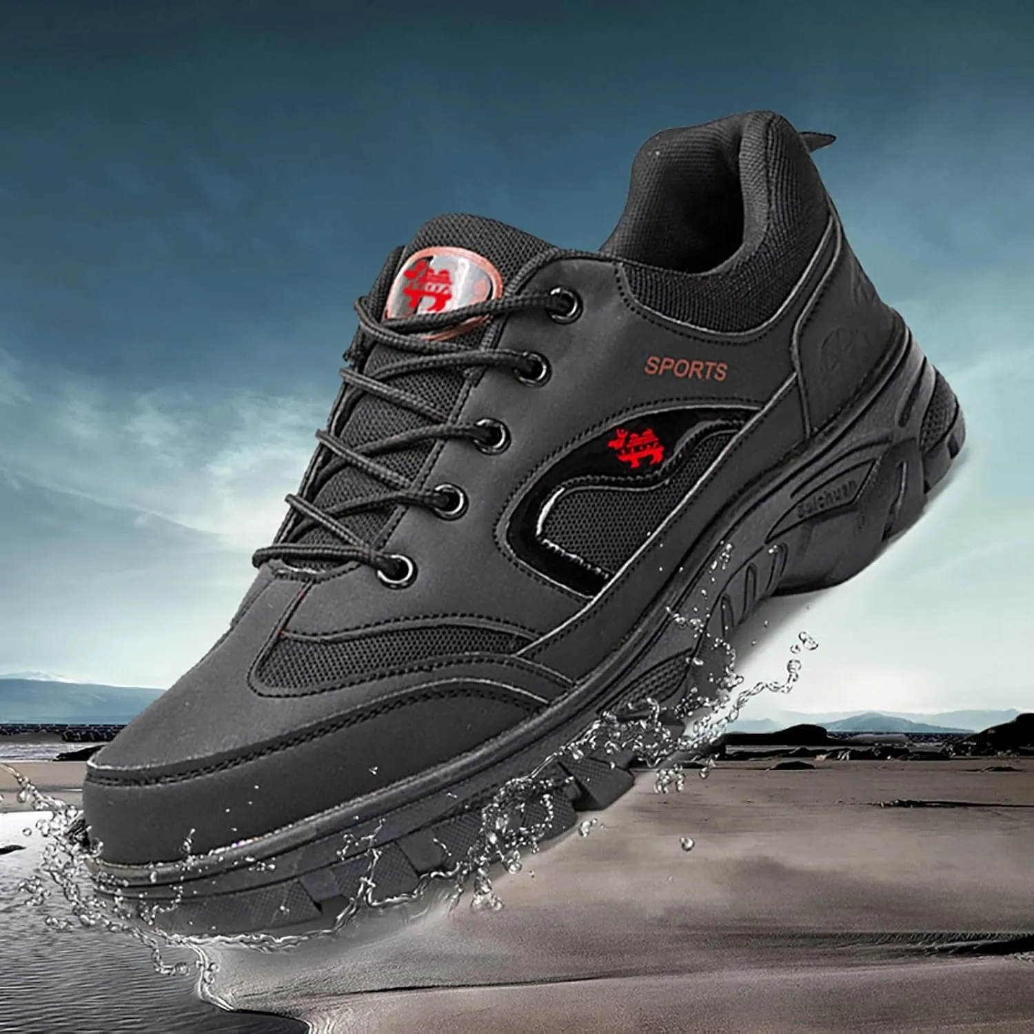 Walking Shoes for Men Fashion Casual Shoes Loafers Breathable Hiking Shoes Mens Shoes Leather